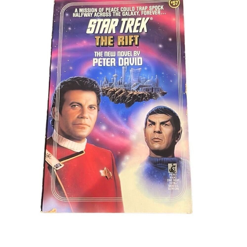Star Trek The Rift Book #57 Vintage Paperback by Peter David
